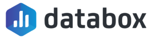 Databox logo featuring a blue hexagon with a white bar chart, next to the brand name in bold black letters.
